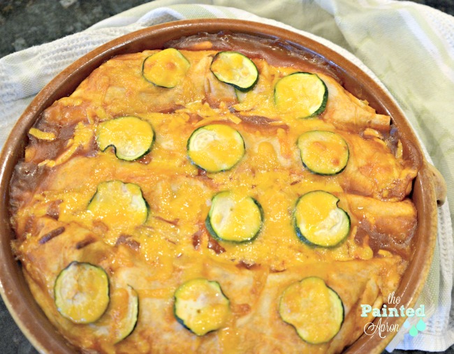 zucchini vegetable enchiladas The Painted Apron