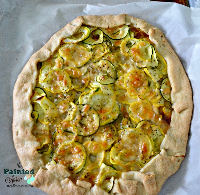 summer squash galette The Painted Apron